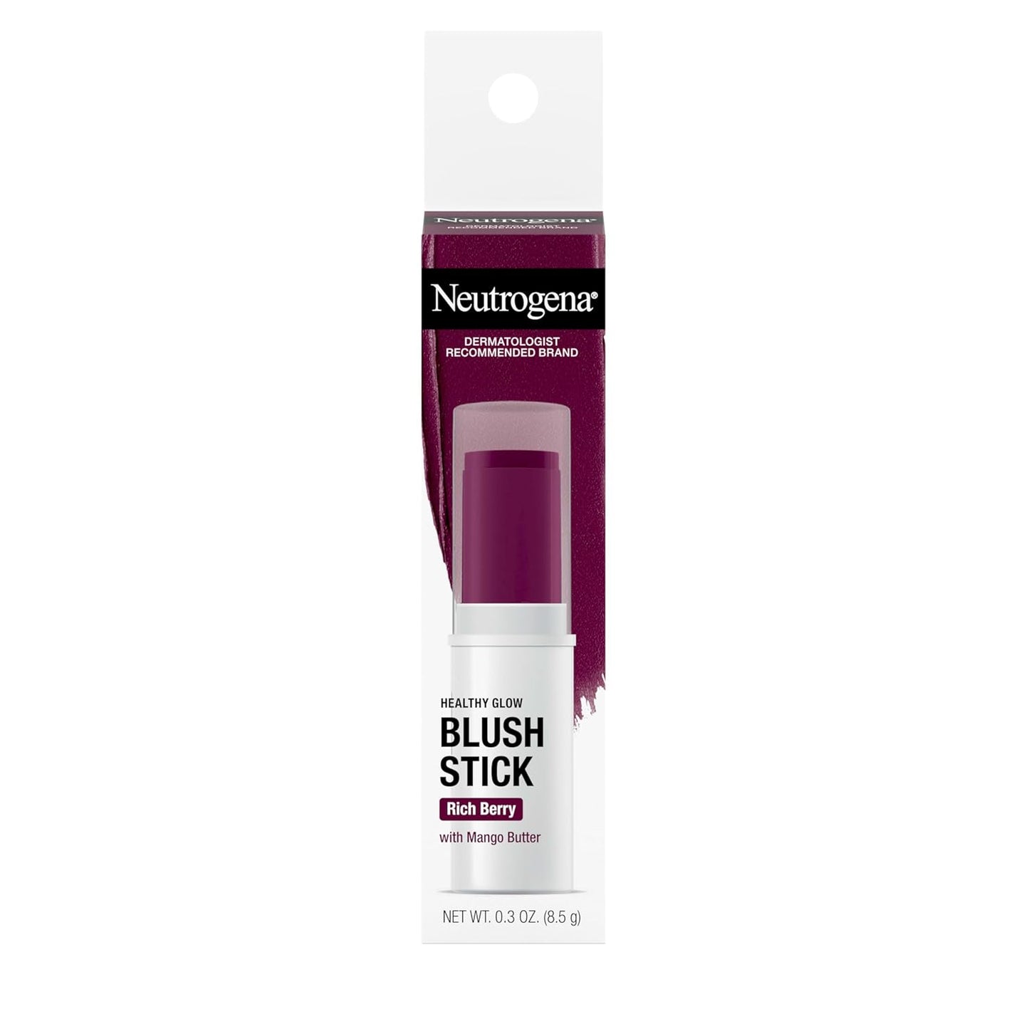 Neutrogena Healthy Glow Blush Stick - Ultra Creamy Cheek Color with Mango Butter | Peachy Keen, 0.3 oz