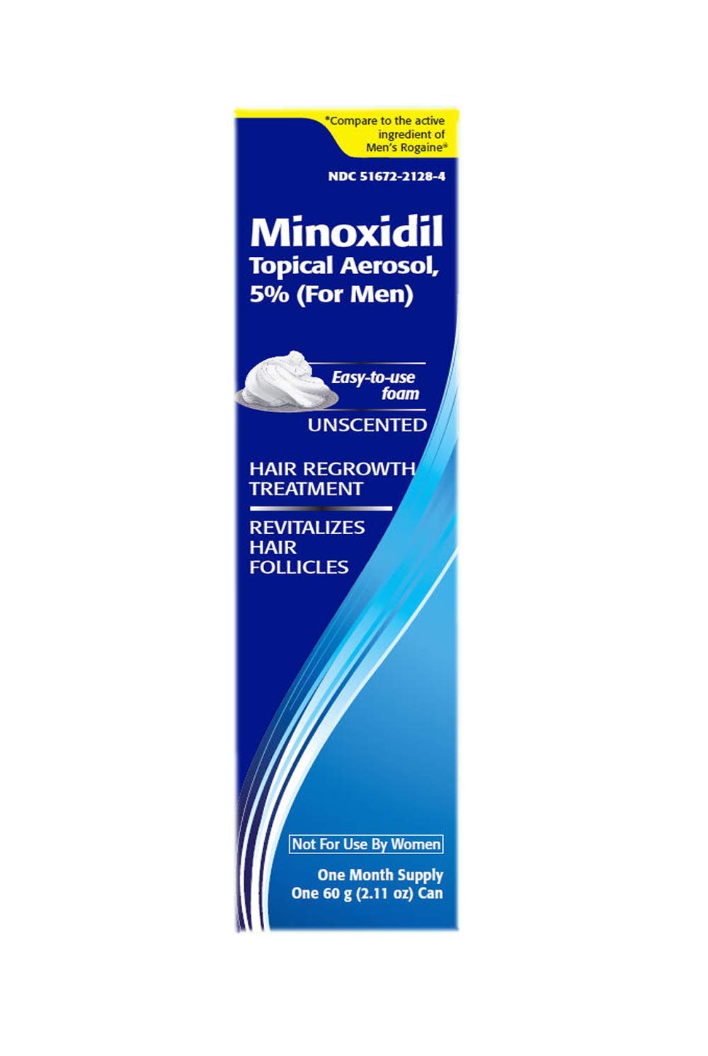 Minoxidil for Men, 2.11 Oz (1 Month Supply) Clinically Proven to Regrow Hair, Topical Aerosol Foam 5%, Hair Thinning Treatment