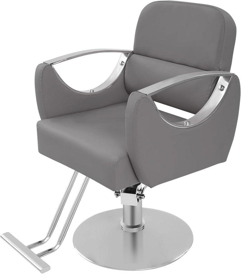 Salon Barber Chair - Hydraulic Pump & 360° Swivel Styling Chair | Adjustable Height, 440Lbs Capacity