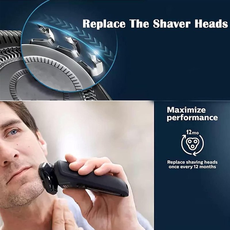 Suleto SH70/71 Replacement Heads Blades Compatible with Noreclo Series 7000 Shavers, Series 7000 Replacement Blades SH71/52 Heads Compatible with Electric Razors 7500 7530 S7370 S7371, 6-Pack