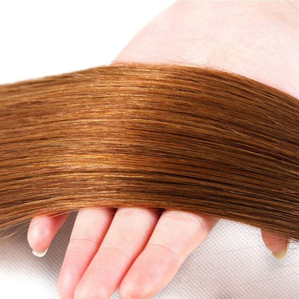 #30 Brown Bundles Straight Bundles Human Hair 28 Inch Light Brown Straight Bundle Unprocessed Brazilian Virgin Weave Hair 1 Bundle 50 Gram Per Bundle