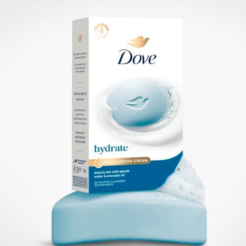 Dove Hydrating Beauty Bar Soap with Glacial Water & Avocado Oil - 6 Count