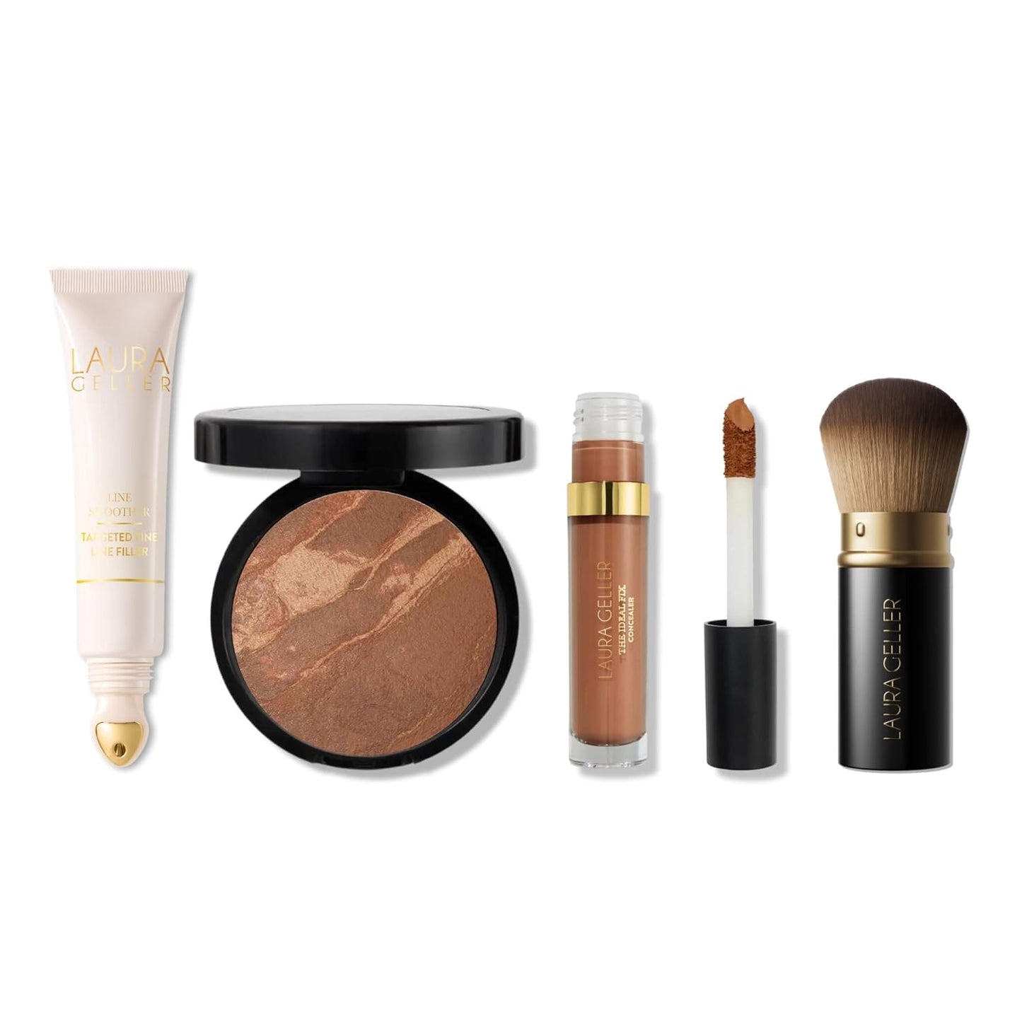 Line Smoother Full Face Kit - Fine Line Smoothing Primer, Baked Foundation & Concealer for Mature Skin | Porcelain