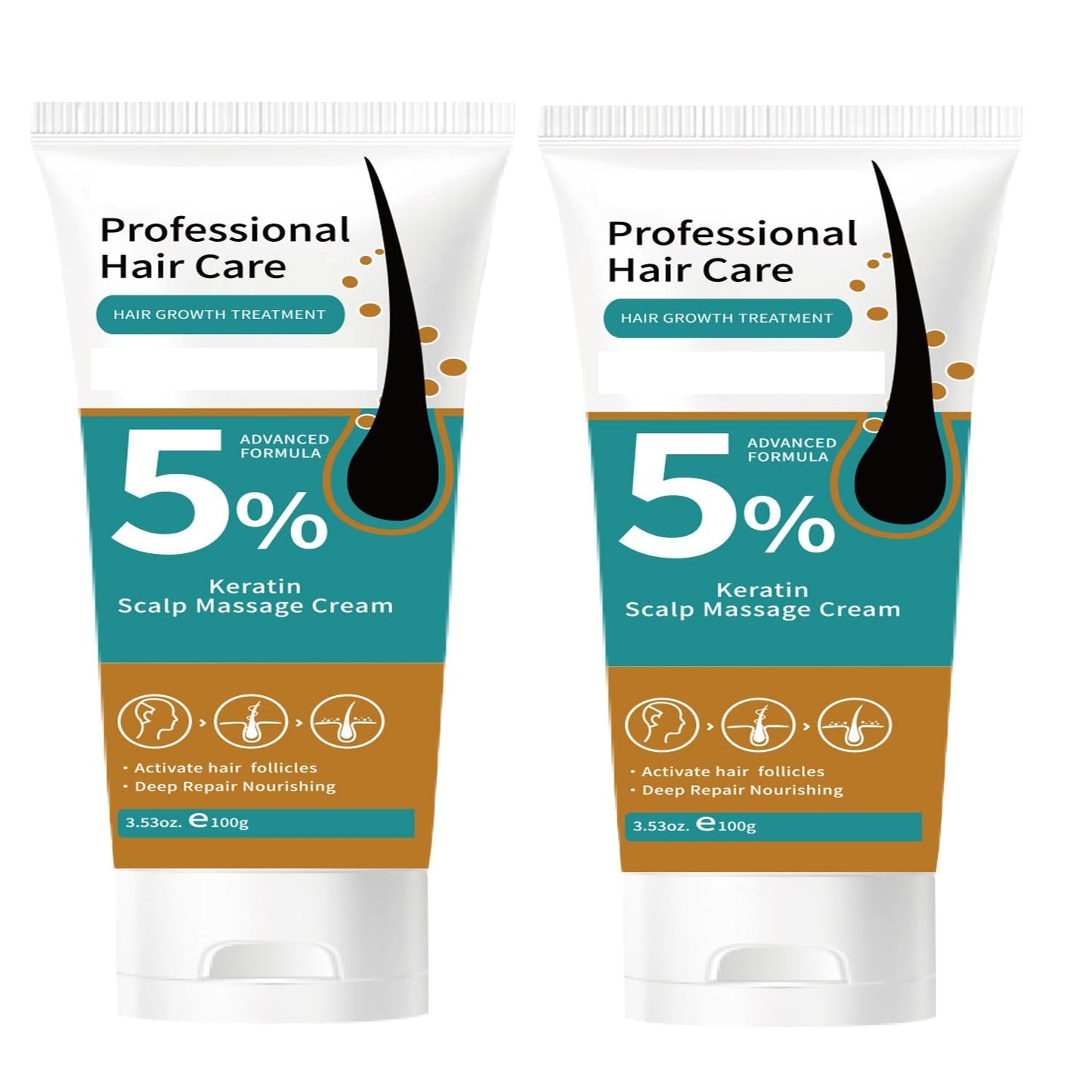 Minoxidil Hair Growth Cream - 5% Scalp Treatment for Men & Women | Anti-Hair Loss with Rosemary & Biotin