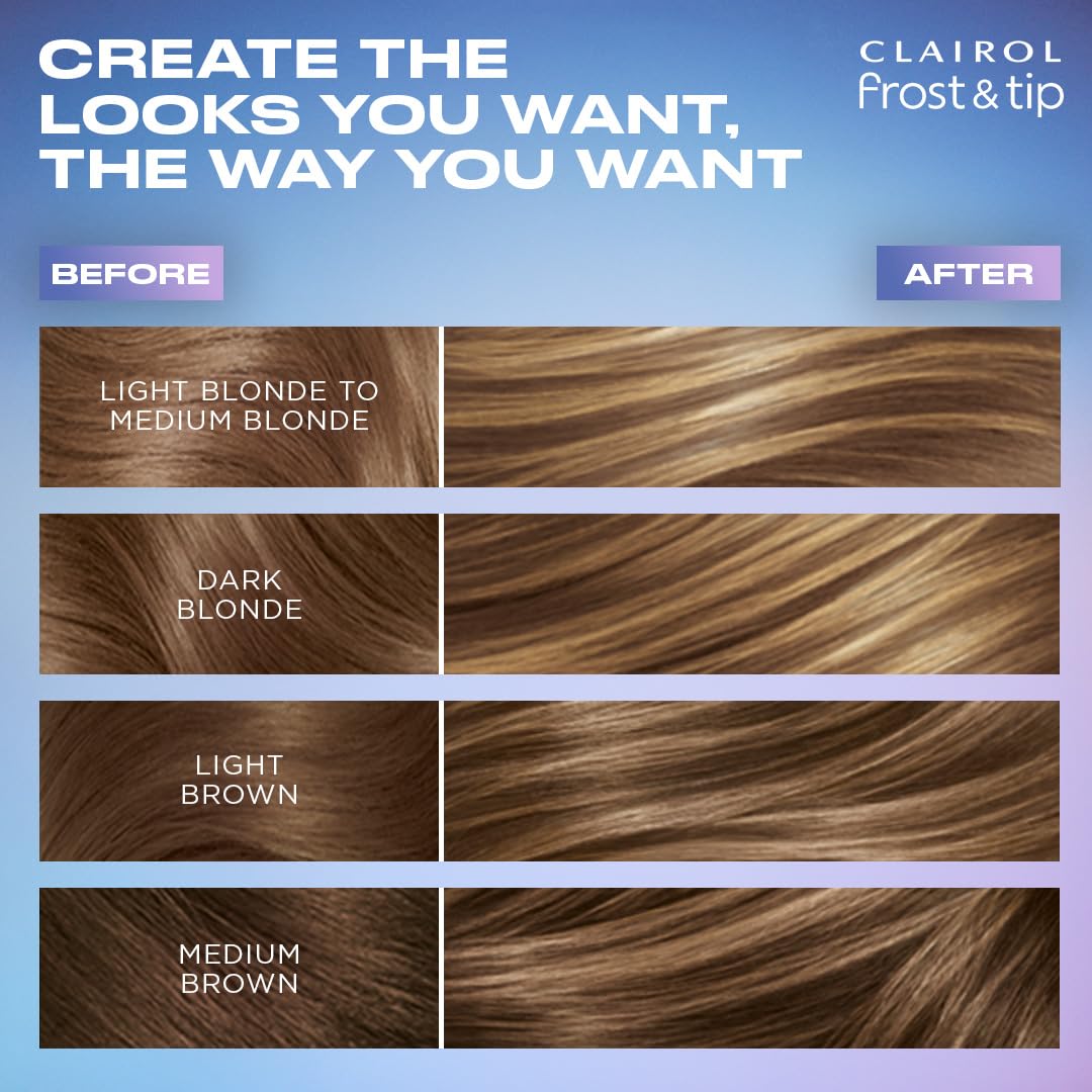 Clairol Nice'n Easy Hair Dye - Light Blonde to Medium Brown Color | Frost & Tip, 1 Pack