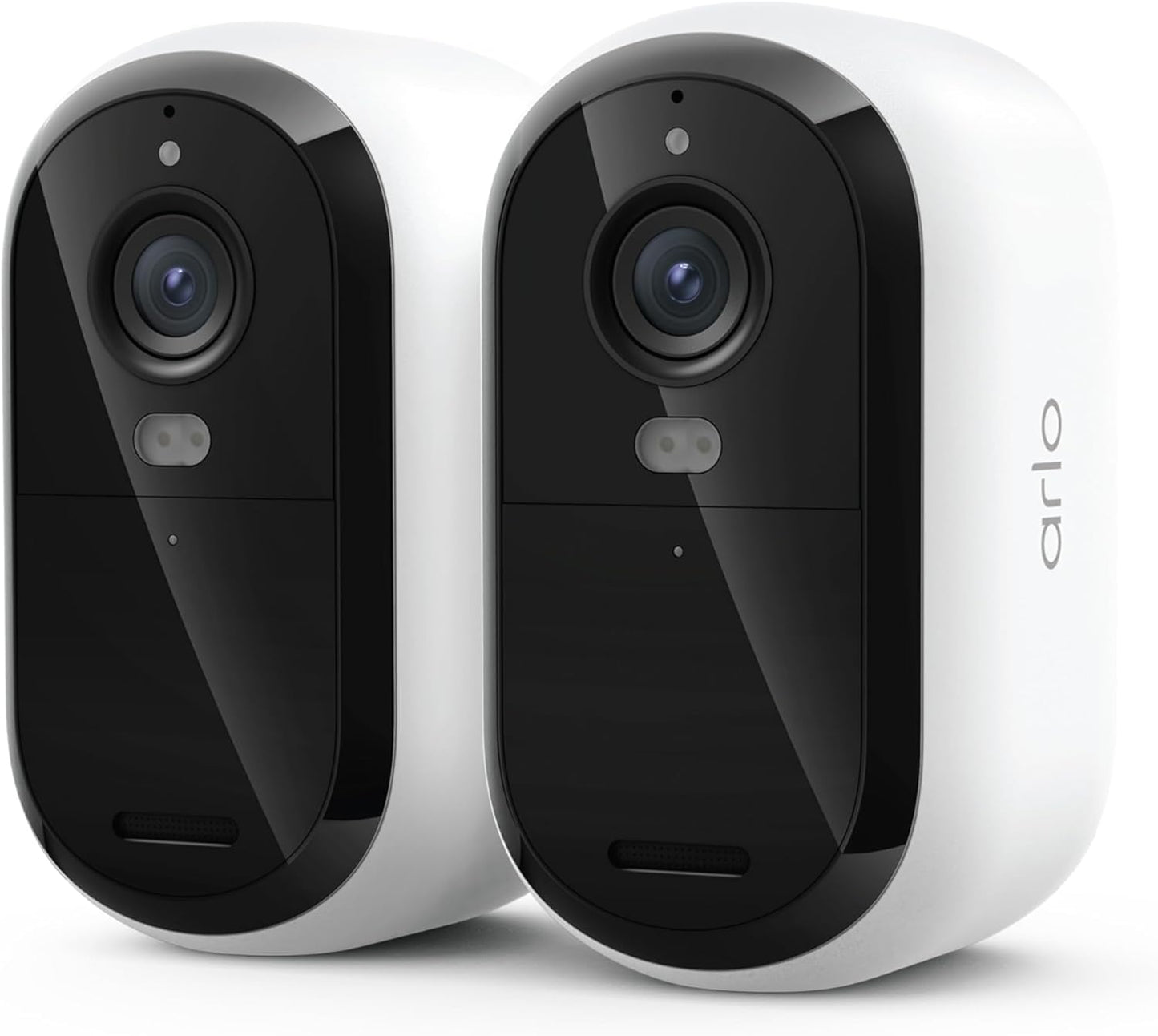 Security Cameras Wireless Outdoor - Arlo Essential Battery 2K (3rd Gen, Latest Version), Color Night Vision, Two-Way Audio, Home Security, Person/Package/Vehicle/Animal Detection, White - 2-Pack