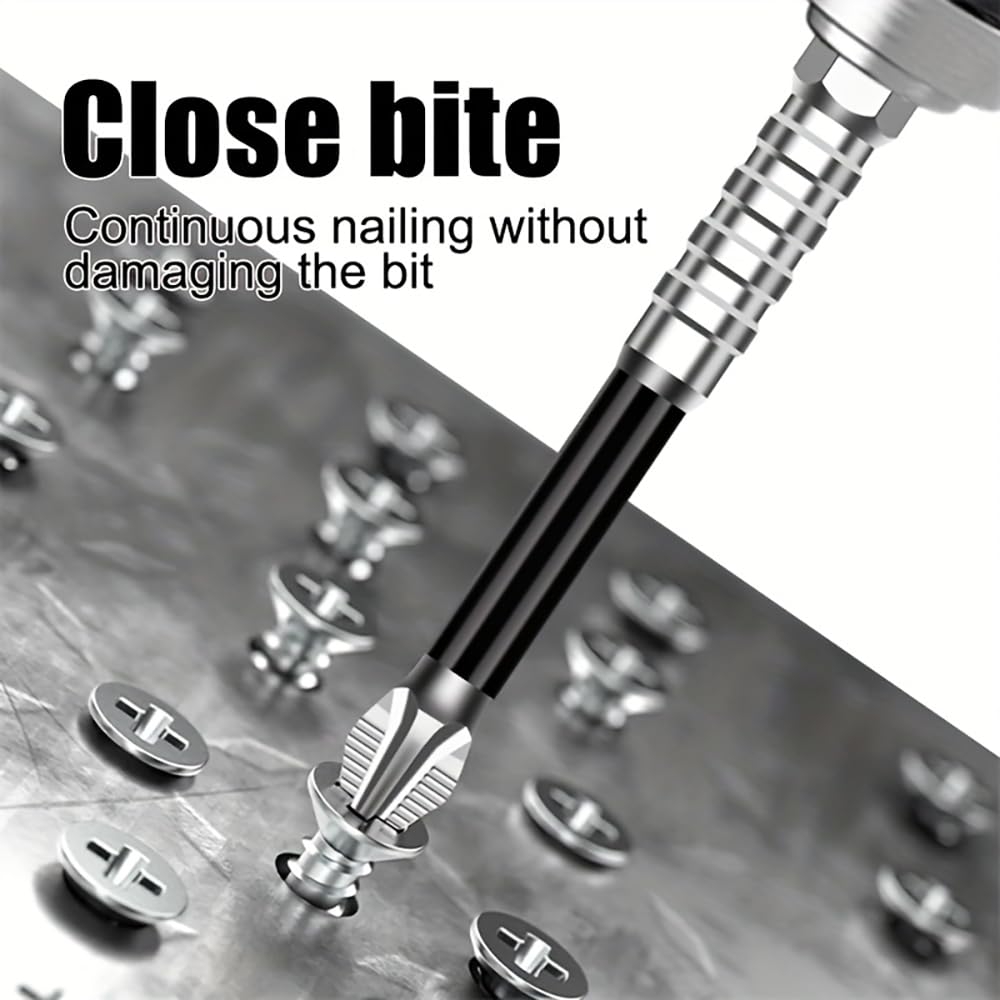 15pcs Non-Slip Anti-Impact Threaded Drill Bit Set, High Magnetic Electric Screwdriver Drill Kit - High Hardness, Durable, Non-Slip, Shockproof Magnetic Drill Bit