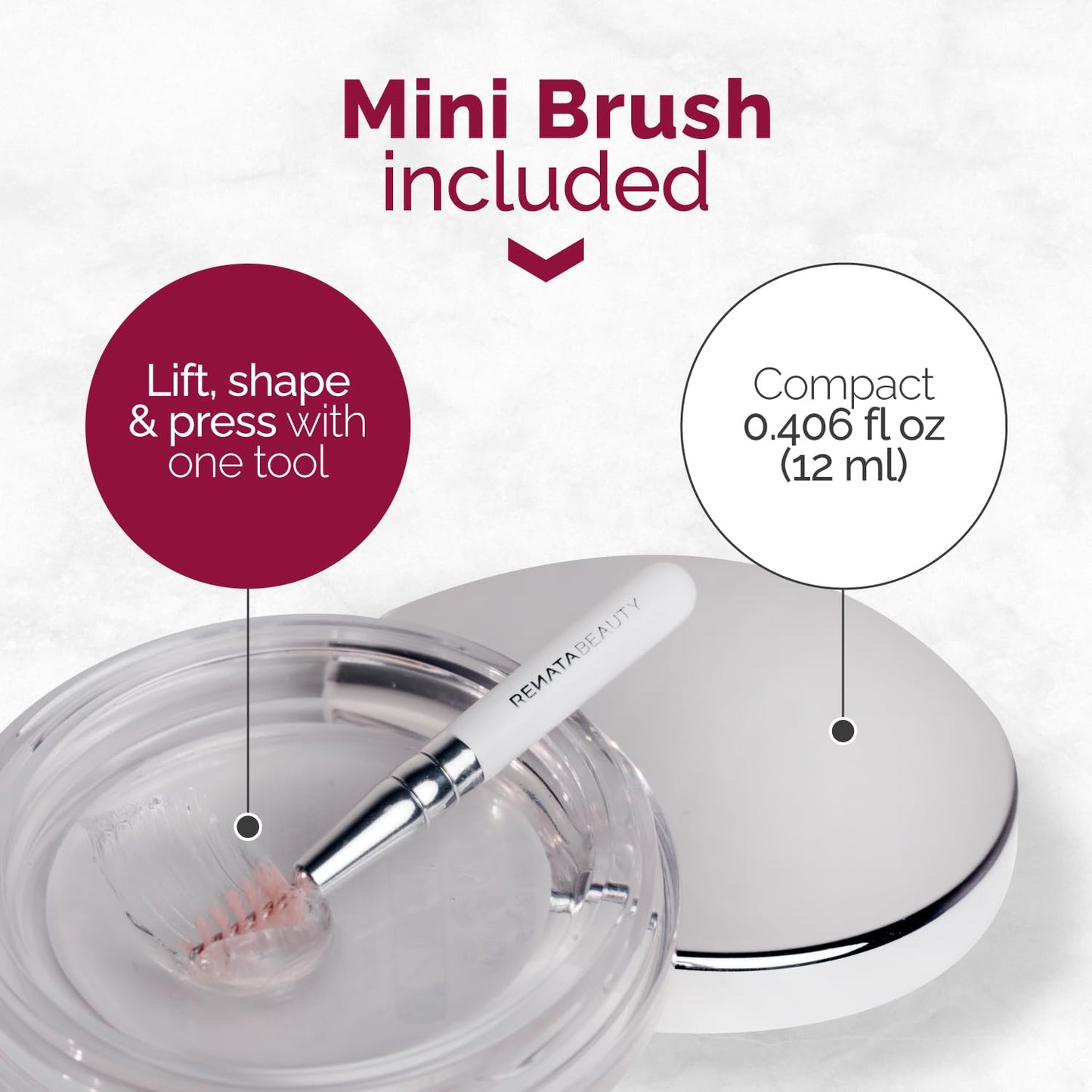 Brow Lift Wax - Clear Brow Wax for Instant Lamination & All-Day Hold | Flake-Free, 0.406 fl oz (12 mL)