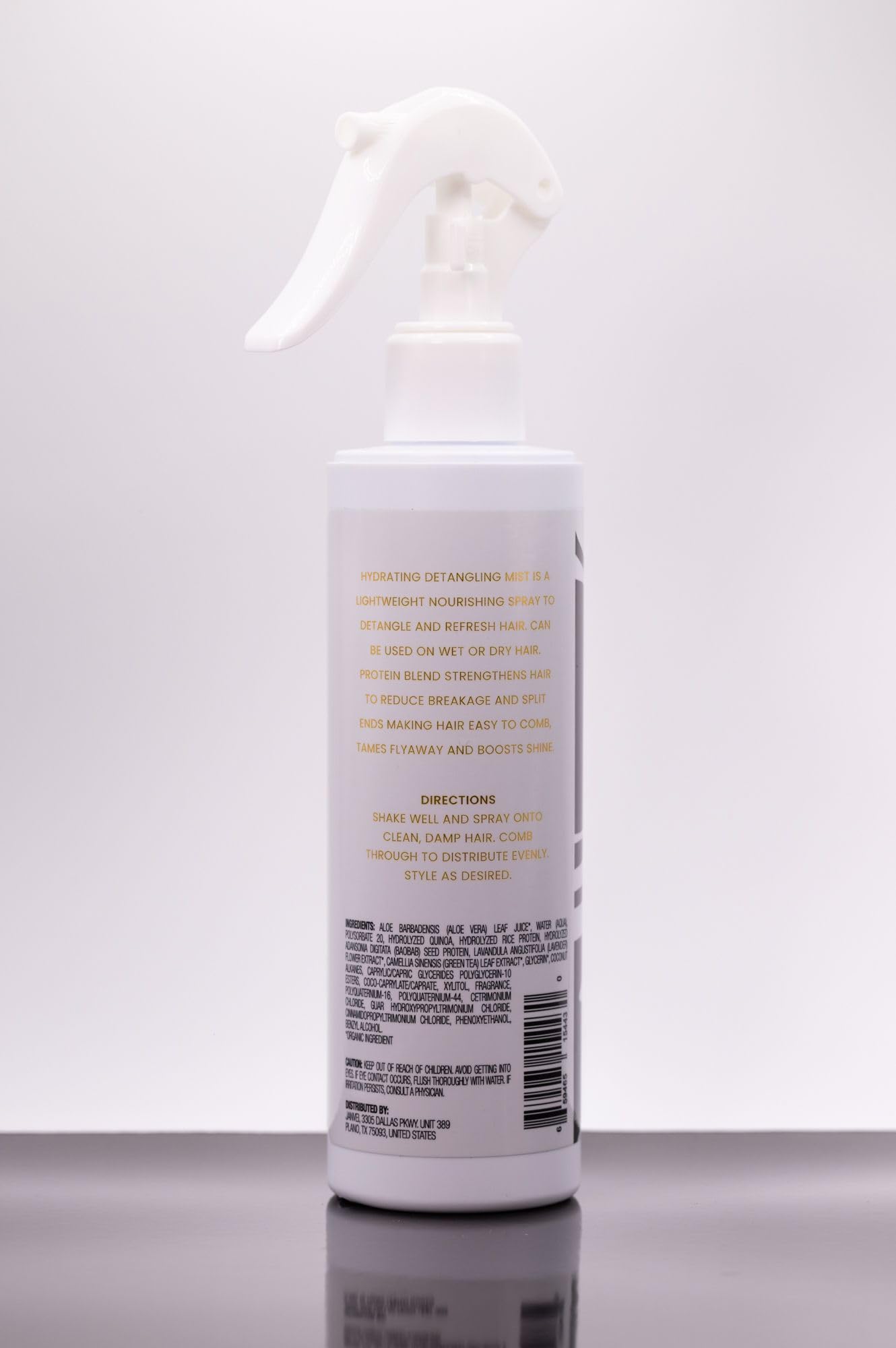 Janvei Hydrating Detangling Mist, Leave-in Hair Conditioner with Chia Seed Oil & Baobab Protein, 8 Fl oz