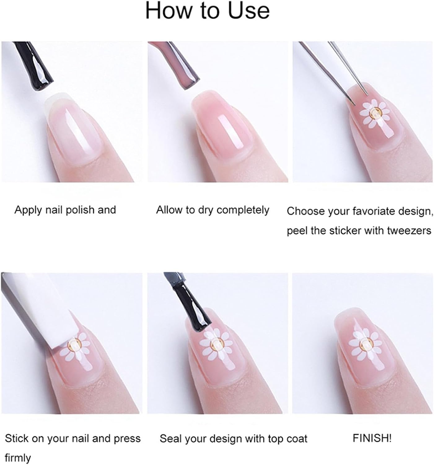 Lemon Nail Stickers - 5D Embossed Summer Fruit Slice Nail Art Decals | Cute Yellow Design for DIY Manicure