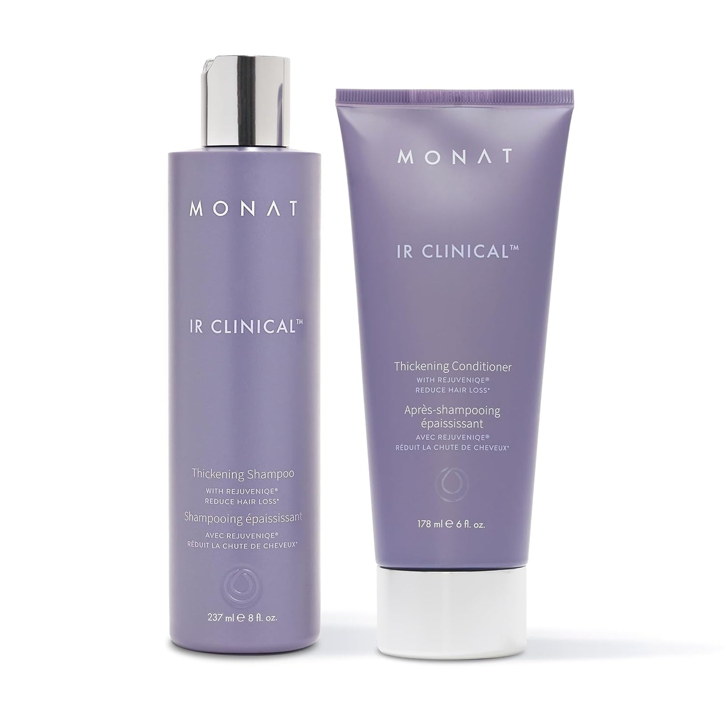 MONAT Smoothing Anti-Frizz Set - Natural Shampoo & Conditioner for Lightweight Frizz Control | Smooth, Shiny Hair
