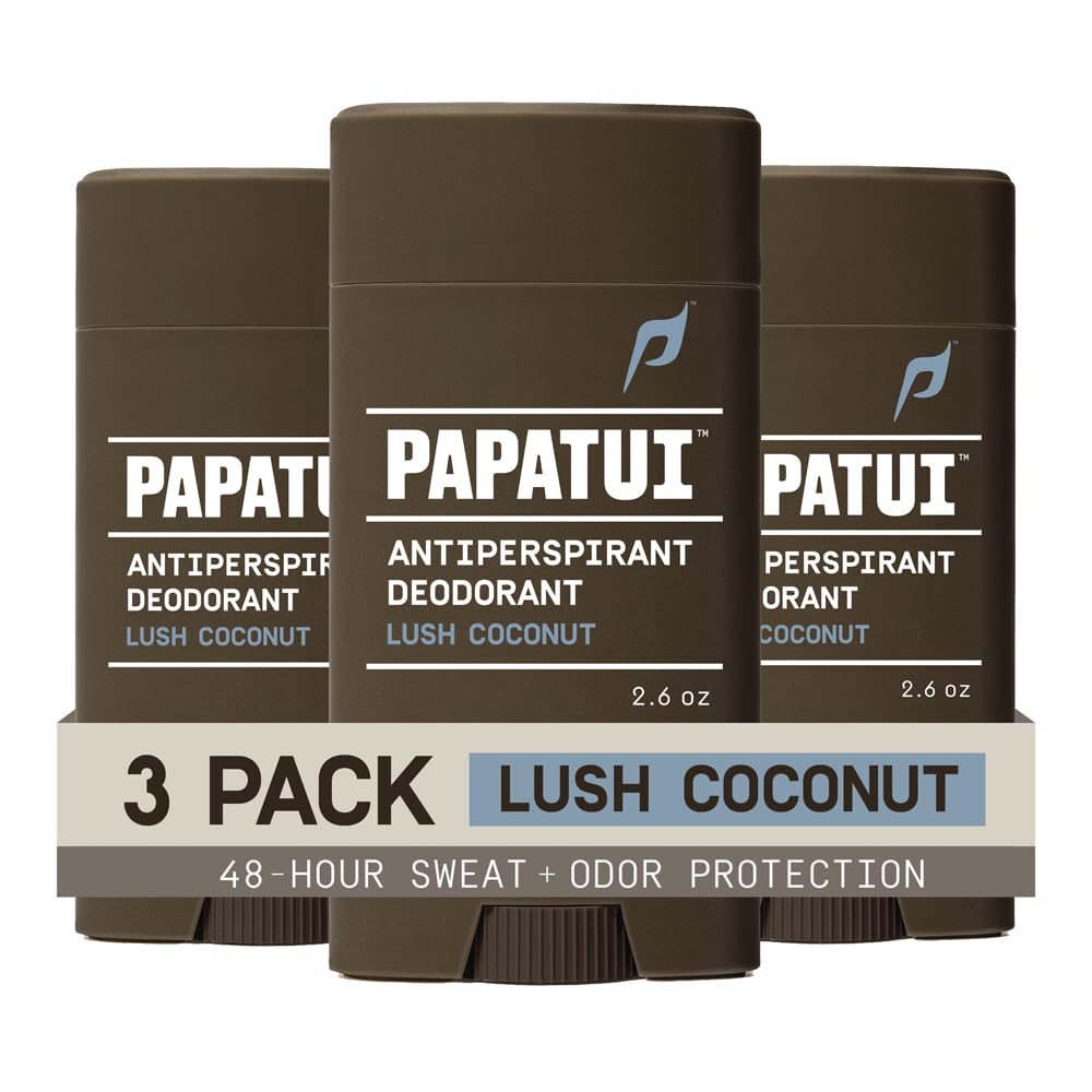 Triple Action Antiperspirant for Men - Sweat Control, Odor Neutralizer & Skin Nourishing | Lush Coconut | 2.6 oz