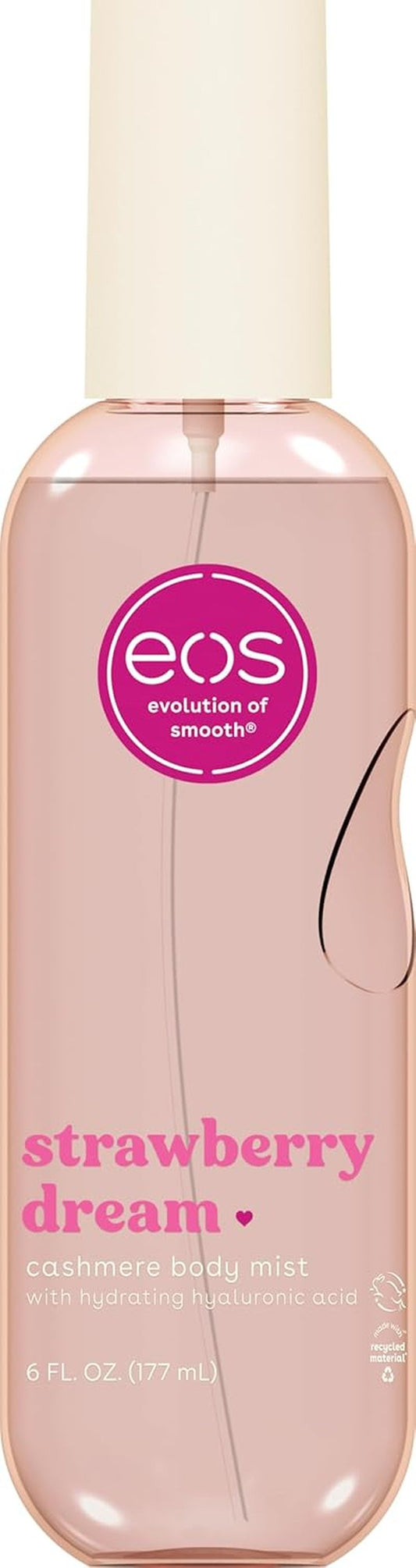 Cashmere Body Mist - Strawberry Dream Scented Spray for Women | Moisturizing Hair Mist with Hyaluronic Acid, 6 fl oz