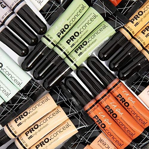 L.A. Girl HD Pro Conceal Flat White Corrector - 0.28 oz (Pack of 2)