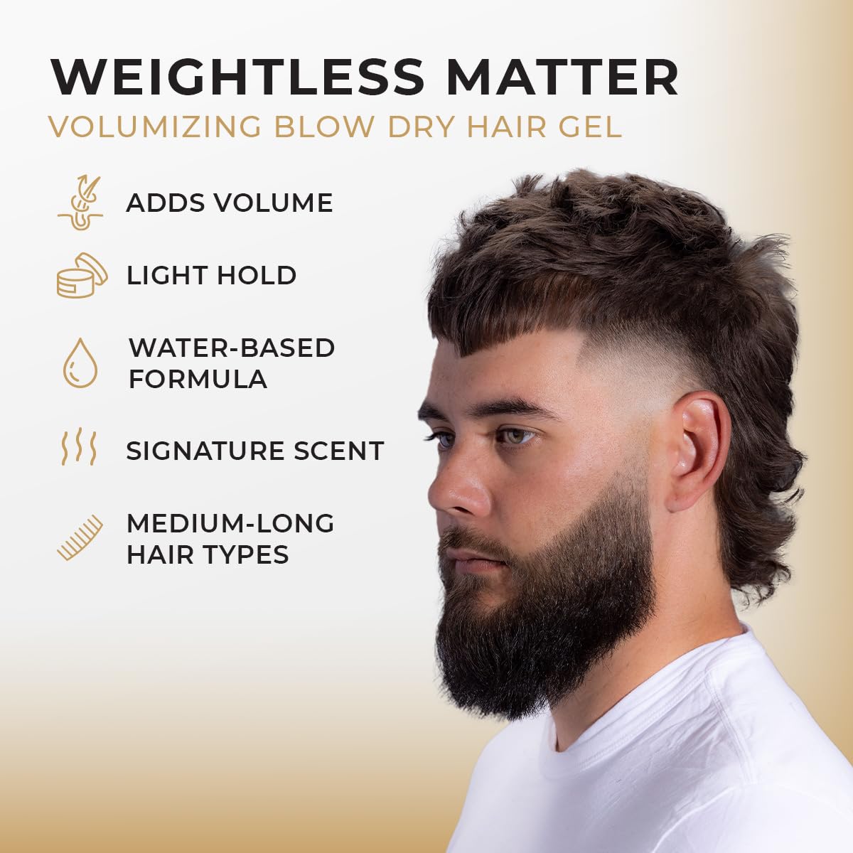 MANE TAME Weightless Matter - Volumizing Blow Dry Hair Gel 3.4oz