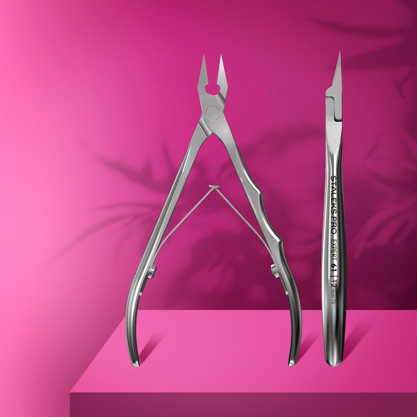 Staleks Pro Expert 61 Ingrown Toenail Nippers – 12mm Blades – Narrow Tips with Safe Ends – Stainless Steel – Professional Pedicure Tool