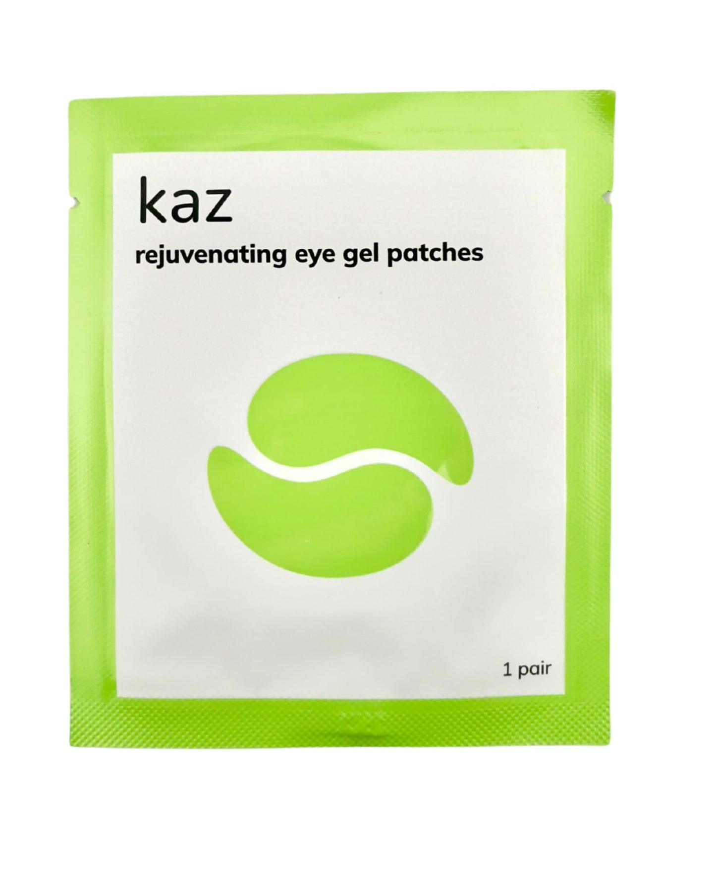 Waxness Kaz Rejuvenating Eye Gel Patches with Caffeine, Hyaluronic Acid & Extensin for Dark Circles & Puffiness, 1 Pair – Professional Skin Care