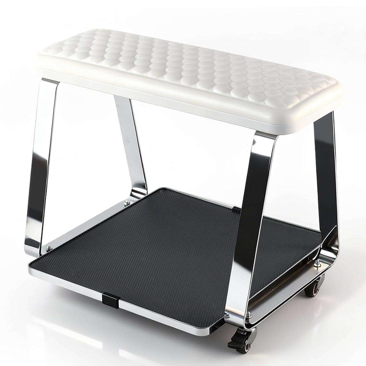 Pedicure Foot Rest - Manicure Stool with Wheels & Cushion | Essential Spa & Salon Tool