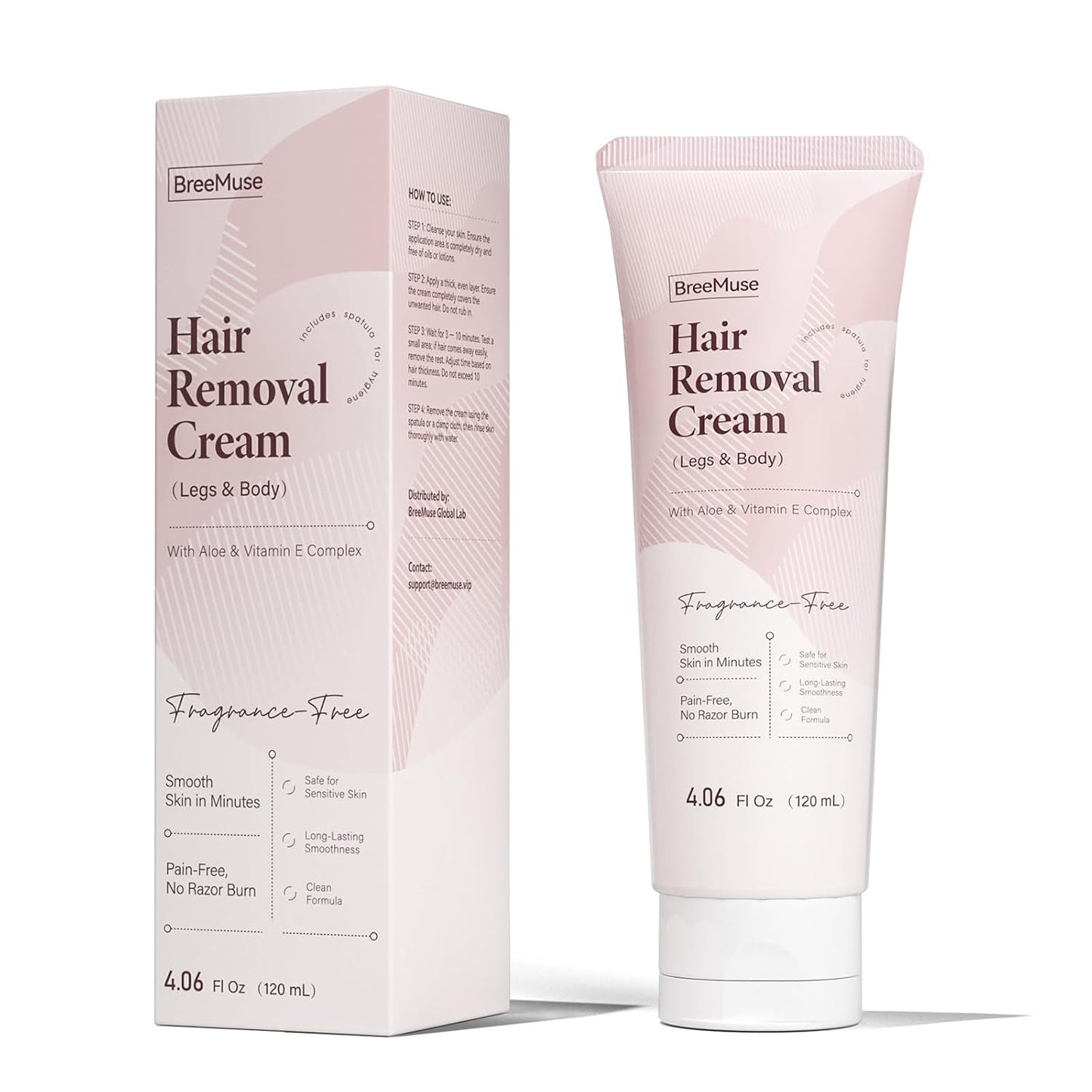 Hair Removal Cream - Painless Depilatory Cream for Sensitive Skin | Fast 5-10 Minute Formula for Legs, Bikini Line & Underarms