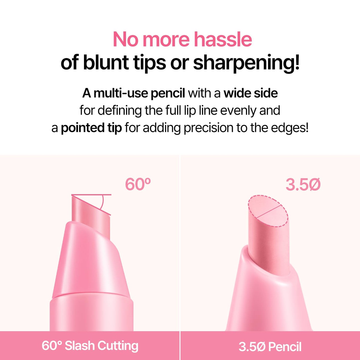 COSNORI Soft Drawing Overlip Maker - Long-Lasting Creamy Lip Liner, Easy-Blend, Multi-Use, Vegan Lip Pencil (02 DRY ROSE)