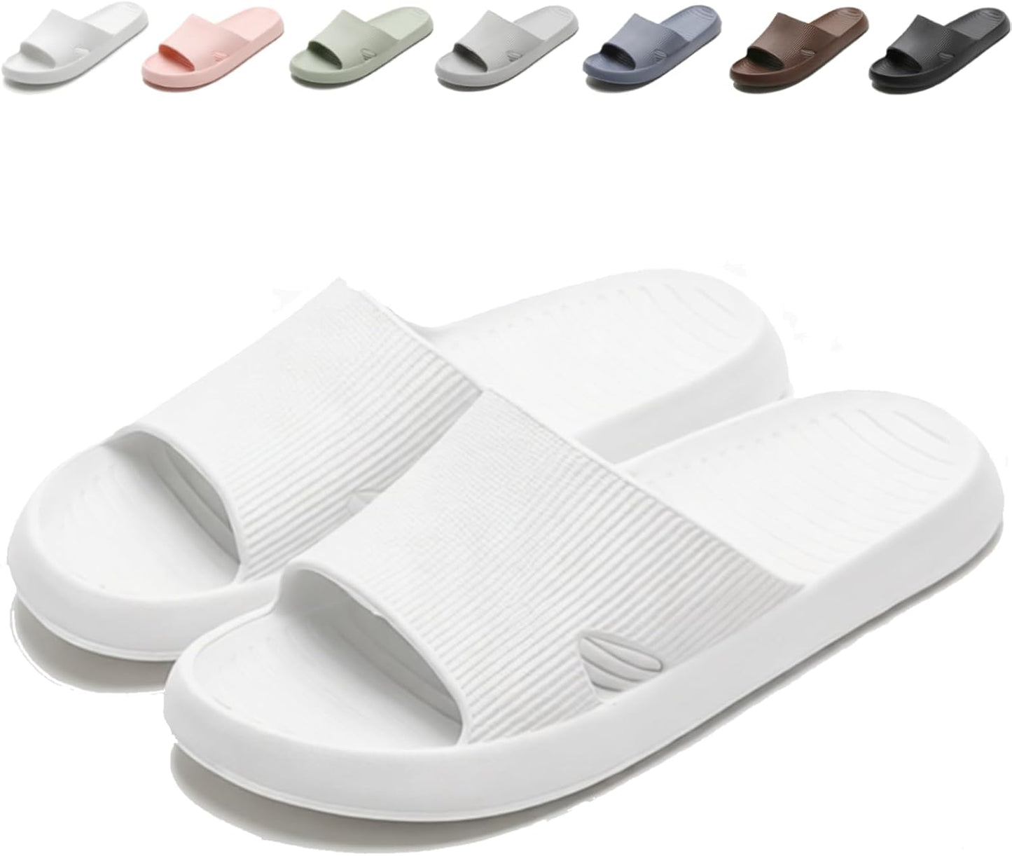 Shower Shoes for Men and Women - Soft, Lightweight, Quick-Drying Non-Slip Slippers | Indoor & Outdoor Use