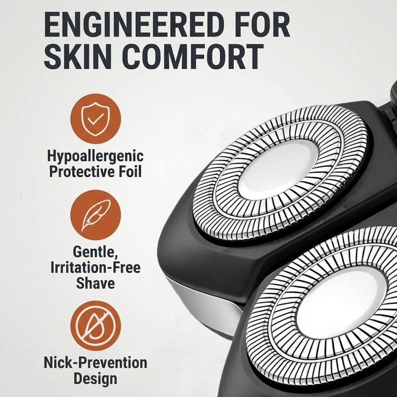 Compatible with Freebird Pro Replacement Blades,1Pack Compatible with Freebird FlexSeries Pro Electric Head & Body Shaver,Precison and Smooth Shaving.