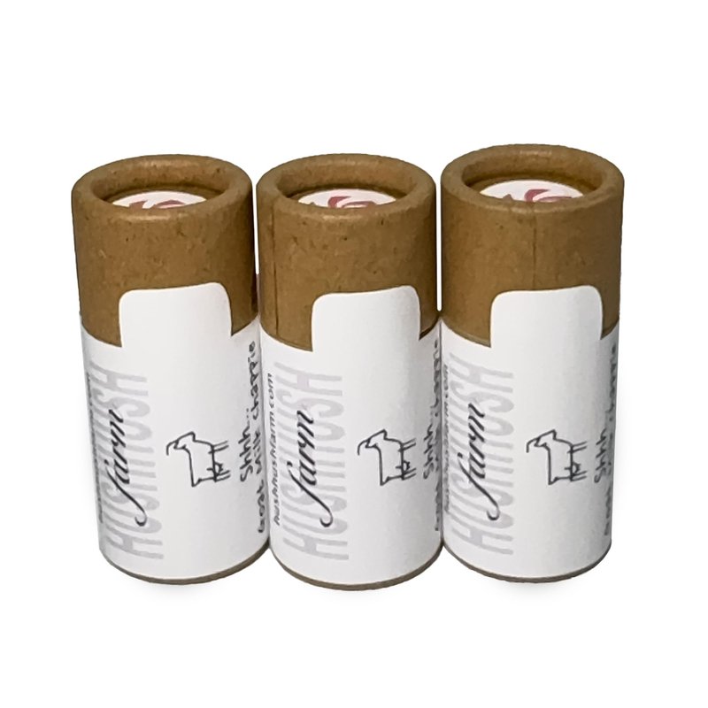 HushHush Farm Natural Lip Balm with Goat Milk – Hydrating Chap Sticks | Lip Care Product for All Skin Types | Chapstick Total Hydration | Lips Moisturizer for Dry Lips | Peppermint (Pack of 3)