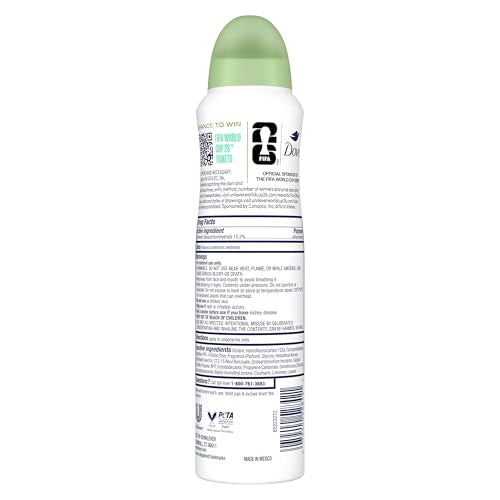 Dove Advanced Care Dry Spray Antiperspirant 3.8 oz Pack of 2 FIFA World Cup Limited Edition
