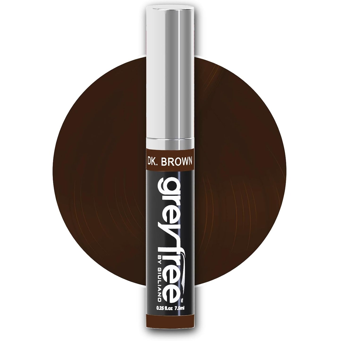 Hair Mascara Root Touch-Up for Gray Hair - Precision Concealer for Brows & Beard | Dark Brown
