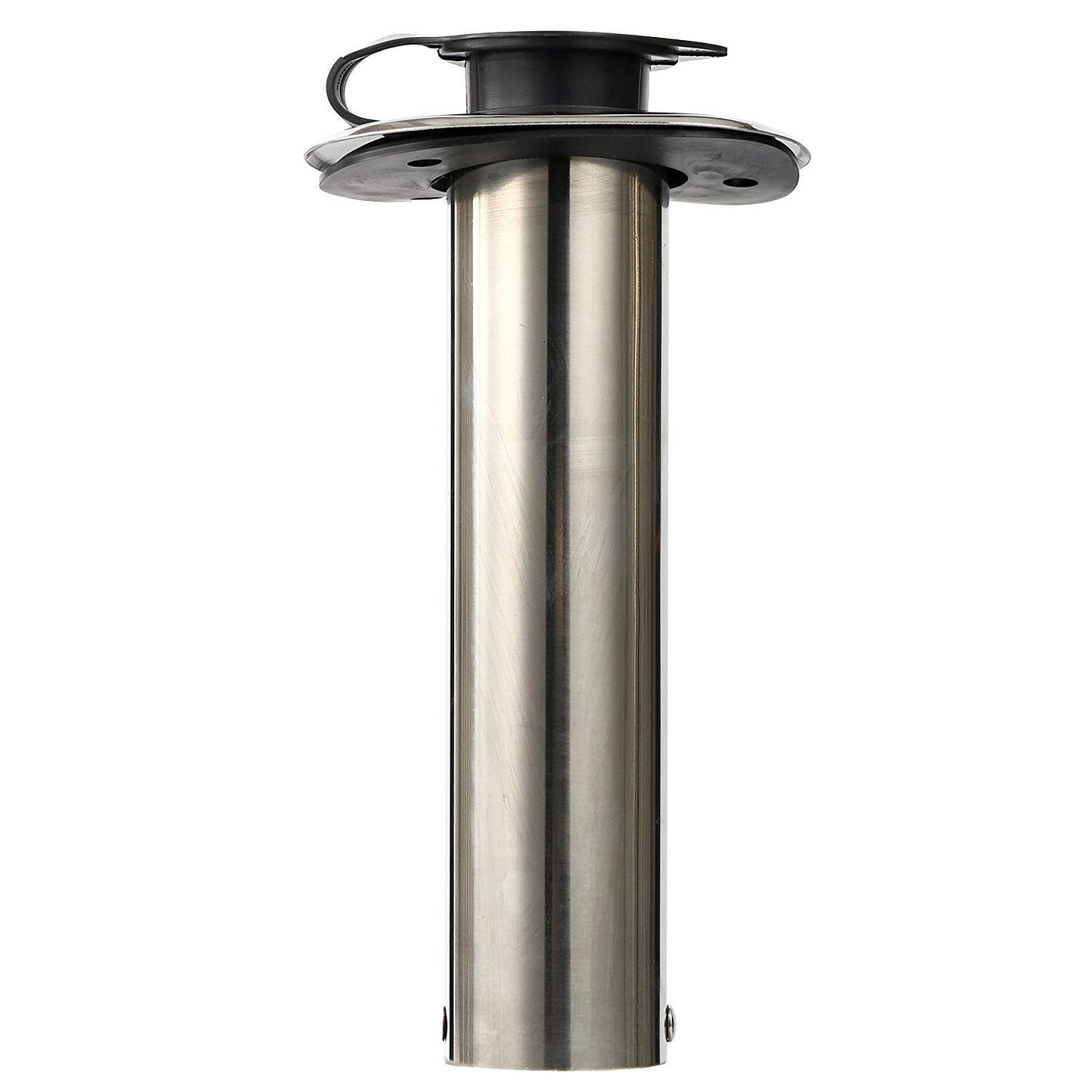 Amarine Made 4 Pack of Stainless Steel Flush Mount Rod Holders with Rubber Cap, Liner, Gasket (90 Degree Rod Holders)