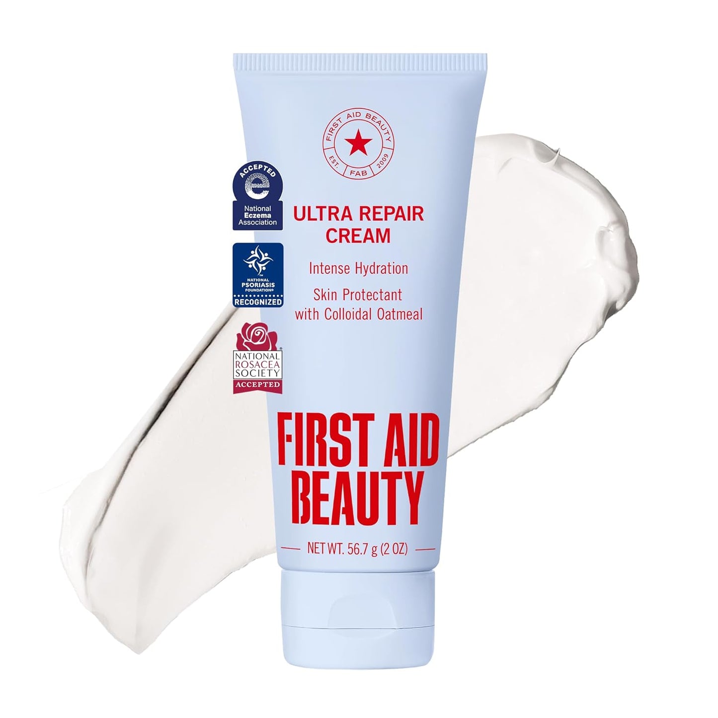 First Aid Beauty Ultra Repair Cream - Intense Hydration Face & Body Moisturizer | Eczema Support, Fragrance-Free