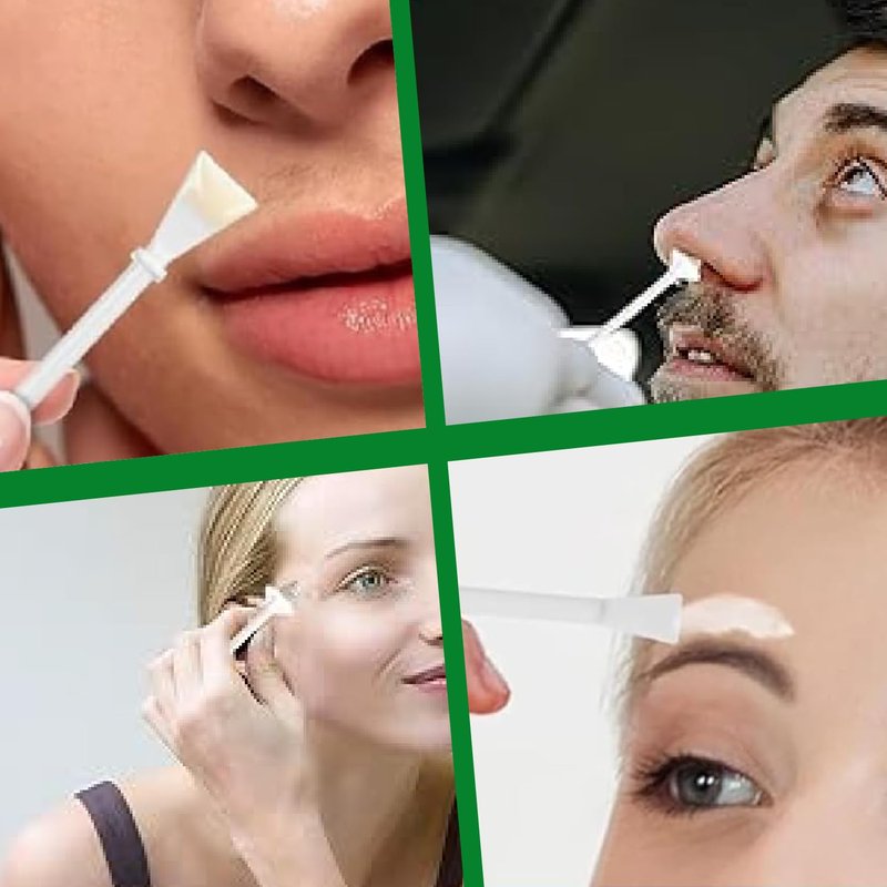  100 Pcs nose wax sticks,A stick with two heads,nose hair wax sticks,Nose Hair Wax Applicator Stick for Nostril Nasal Cleaning Ear Hair Removal (wax-free)