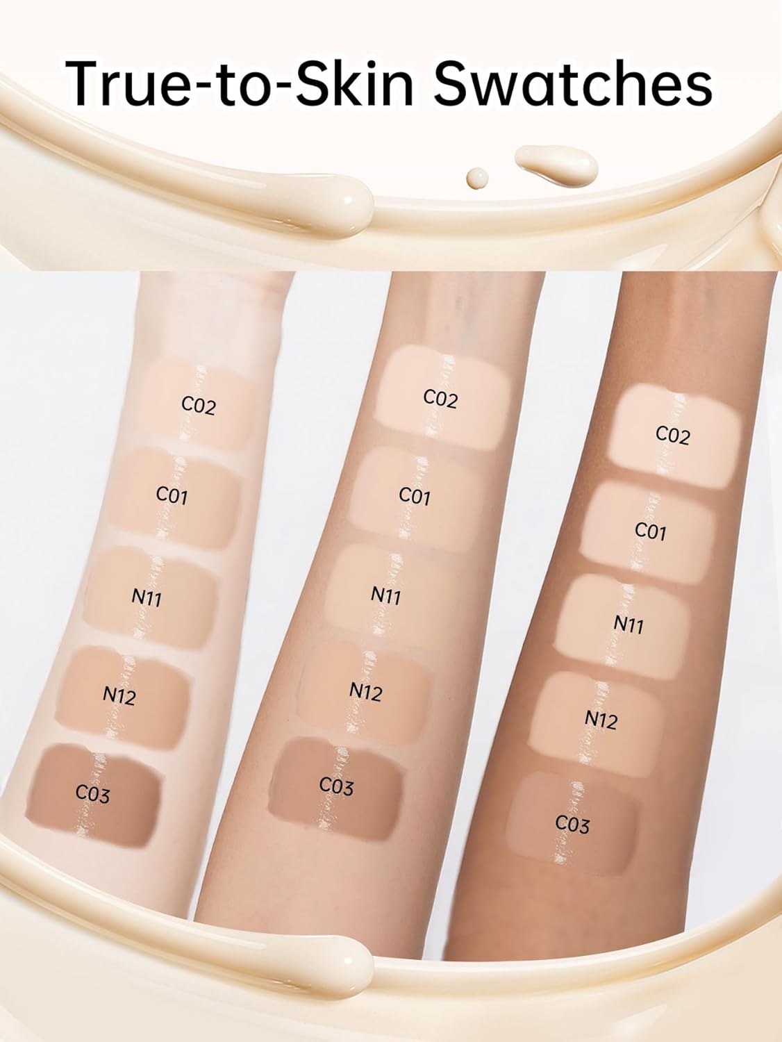 Catkin Phoenix Cushion Foundation - Buildable Anti-Aging Serum Makeup | Light Beige 0.46 Oz x 2