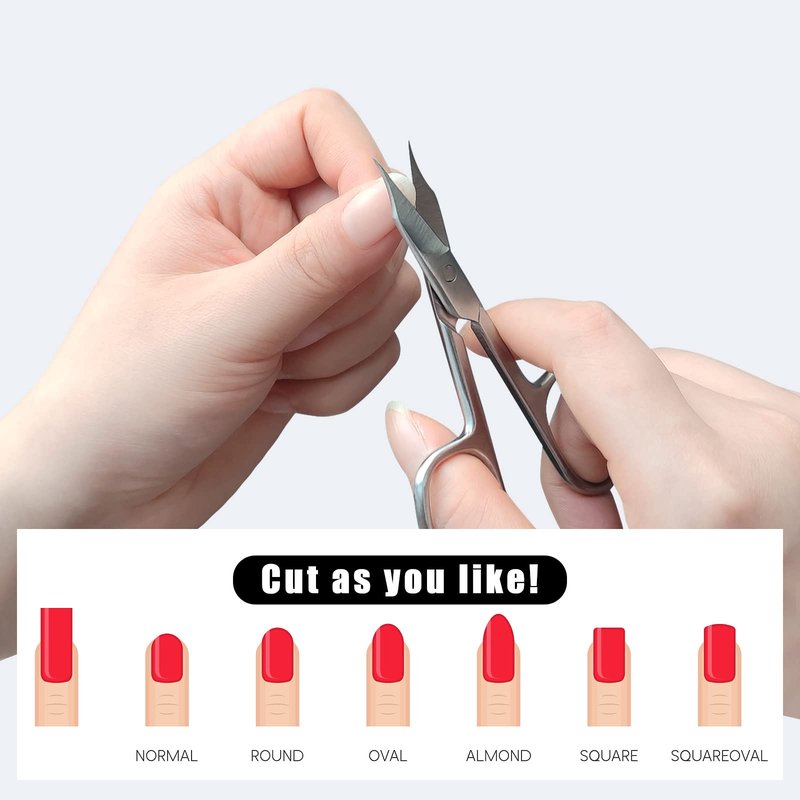 Beauty Scissors Trimmer for Facial Hair, Manicure, Nail, Moustache, Eyebrow, Eyelash, Nose, Ear, Cuticle, Men and Women (1 Pack)