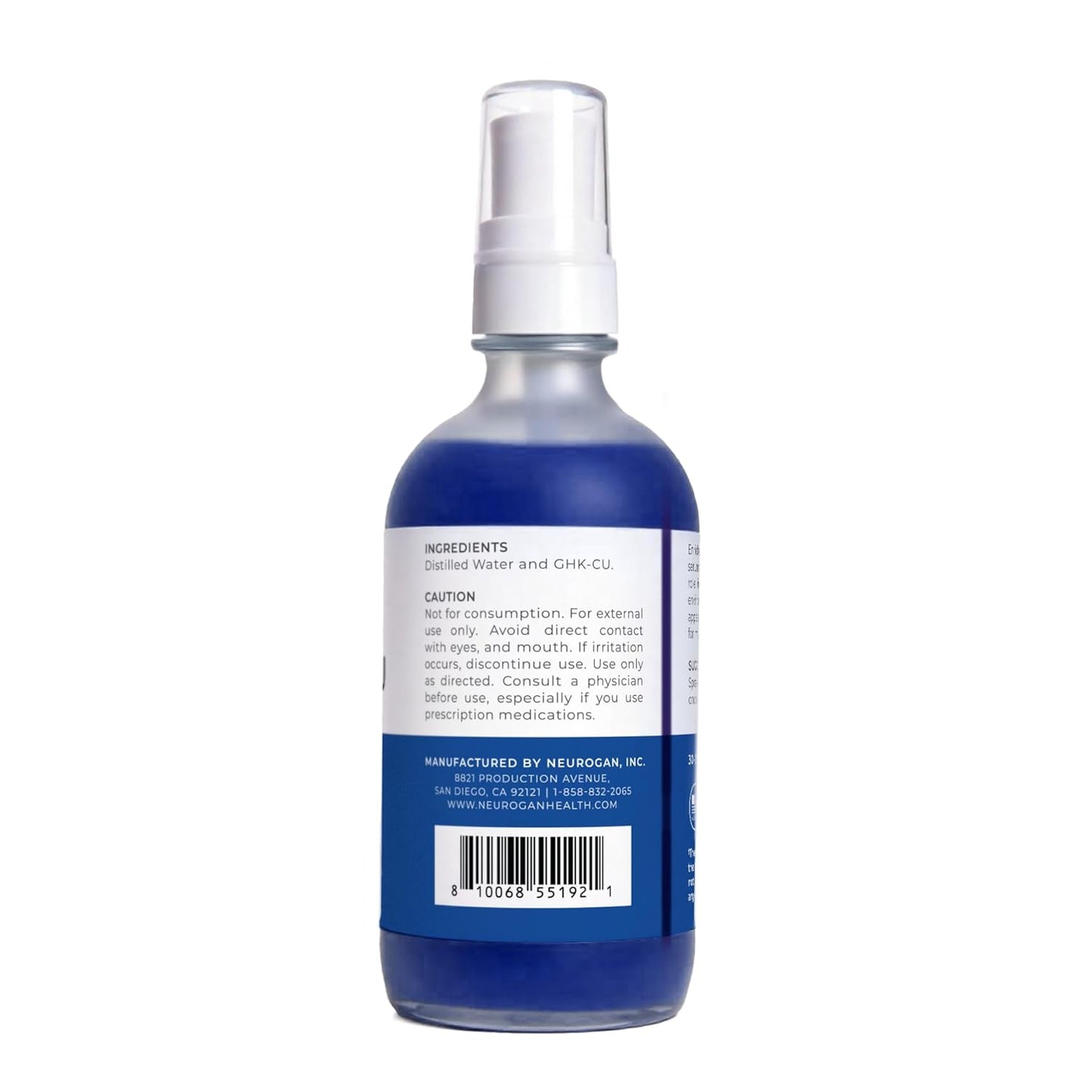 Neurogan GHK-Cu Copper Peptide Hair Serum - 2400mg, 4% Copper Peptides | Fast-Absorbing Moisturizer for Softness & Shine