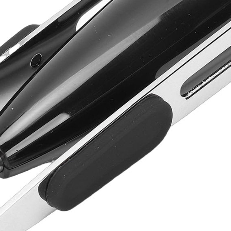 ZJchao Tweezerman Slant Tweezers, 10X Magnification Slanted LED Camera Tweezers Stainless Steel ABS Material 10.2x3cm Portable Hair Plucking Tweezers For Eyebrows Hair Removal (Black)