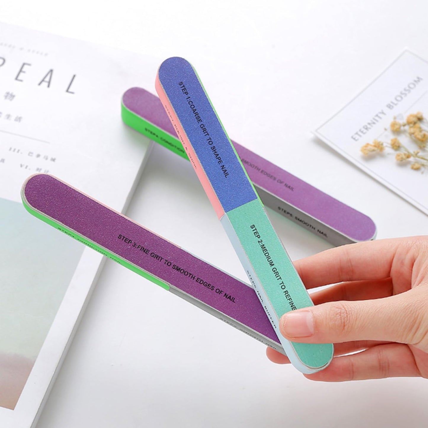 MultiSided Nail File for Women Men Professional Manicure Buffer Stick for Shaping Smoothing and Polishing Nail Art and Care