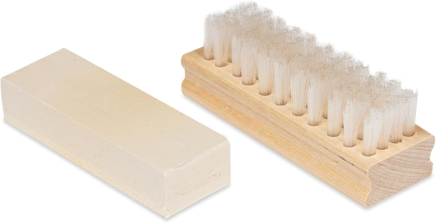 Angelus Suede & Nubuck Cleaner Kit - Stain Removal Eraser & Brush for Leather, Shoes, Handbags, Jackets | Restores Nap