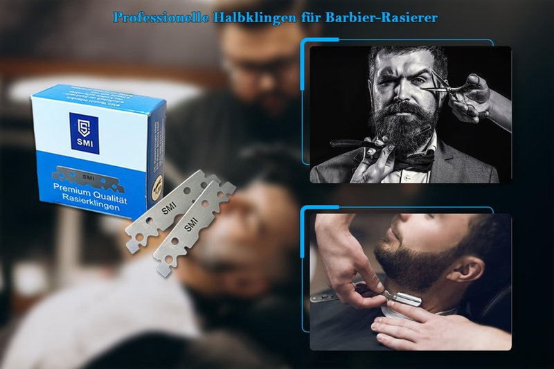 SMI Razor Blades Professional for Men Replaceable Blades 200 Pcs Half Blade / 2 Pack
