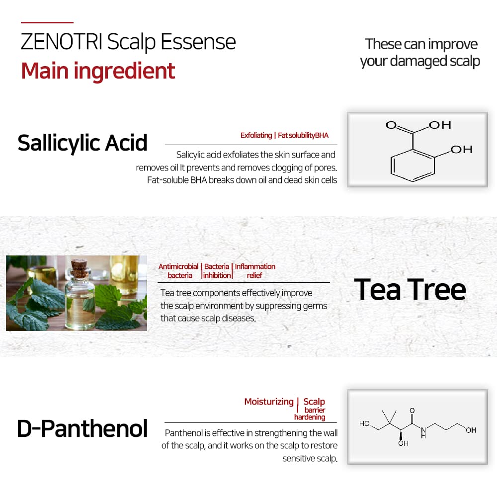 ZENOTRI Hair Care Scalp Essence | 25ml 0.85fl oz | Itchy Scalp Acne and Seborrheic Dermatitis Relief | Soothing and Nourishing