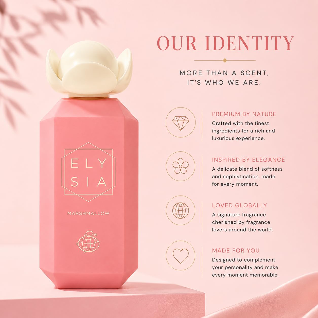 Fragrance World Elysia Marshmallow EDP Unisex 3.4 Fl Oz