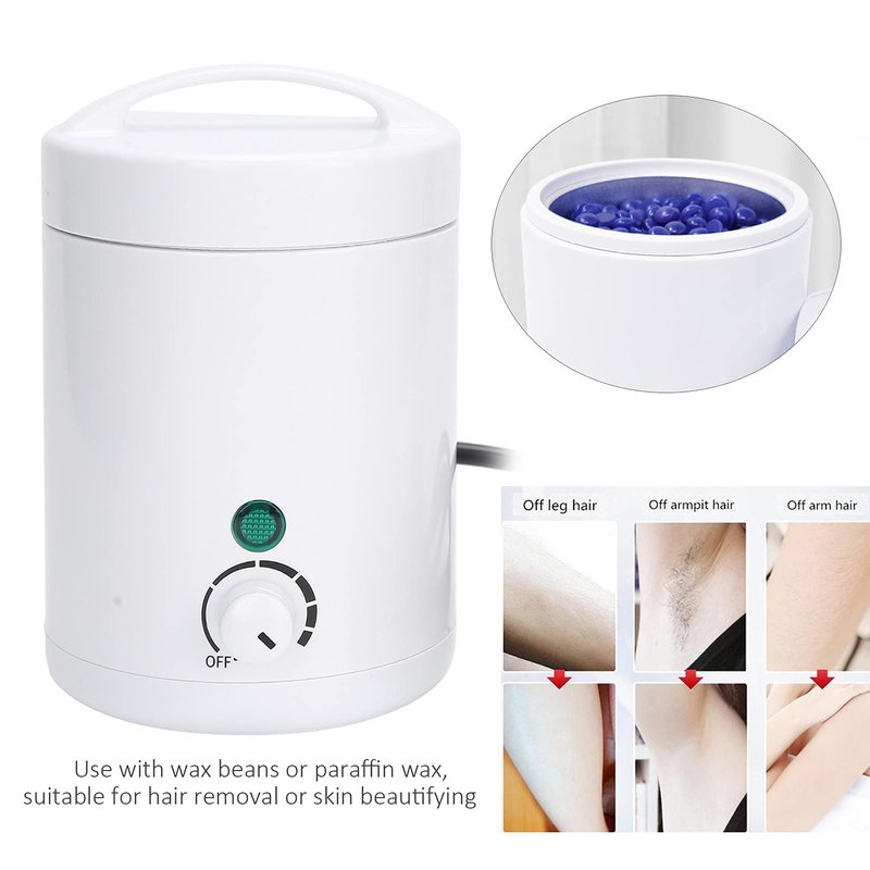 Sunicon Mini Hair Removal Wax Hot Machine, with 6 Gears Temperature Adjustment Mini Wax Heater, Multi Purpose Wax Machine, Hair Removal Paraffin Wax Machine for Men Women, Wax Warmer(US Plug)