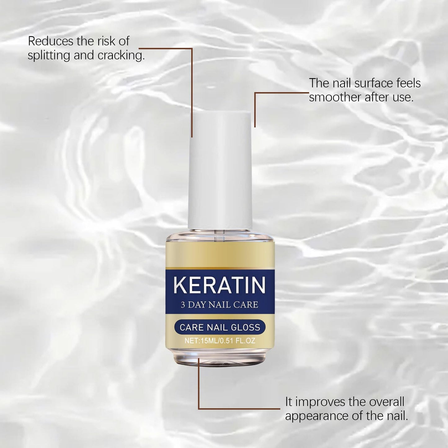 3pcs 3 Days Keratin Nail Care Oil,2026 New Moisturizing Cuticle Oil for Strong Nail,Intensive Repairs Dry & Weak Nails