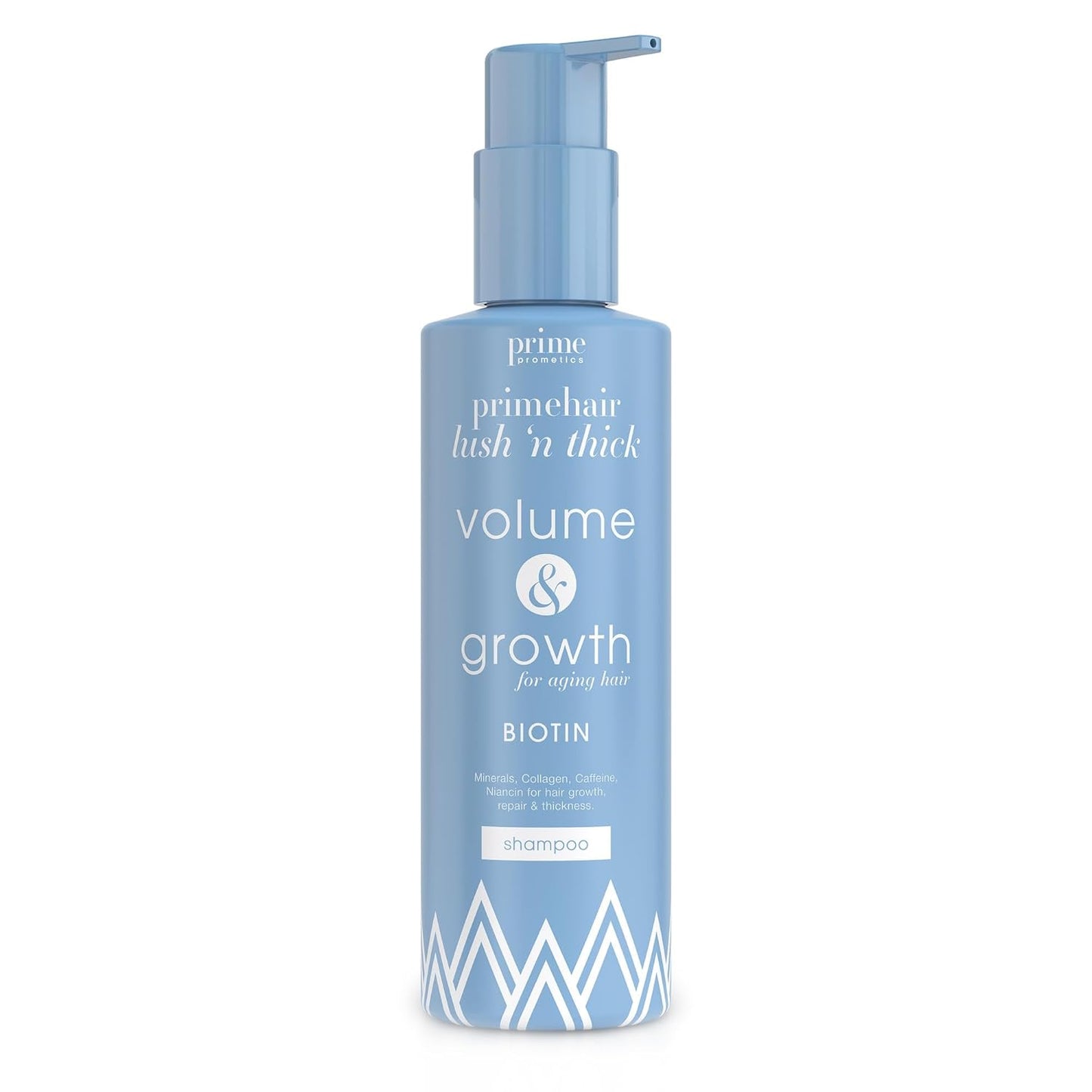 PrimeHair Lush N' Thick Shampoo for Mature Women - Biotin-Enriched, Sulfate-Free, Volumizing Formula