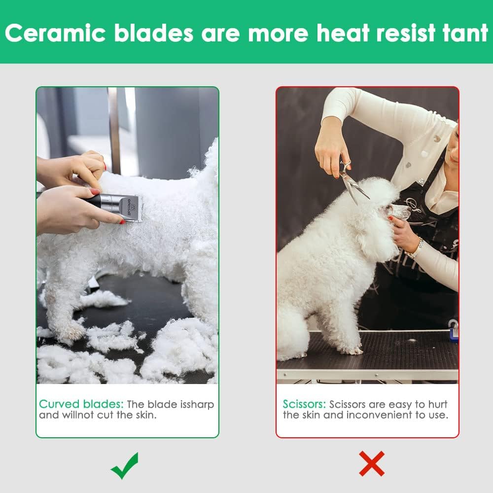 Replacement Blade for Dog Clippers - Compatible with Oneisall Low Noise Cordless Electric Clippers | Quiet Hair Cutting Head