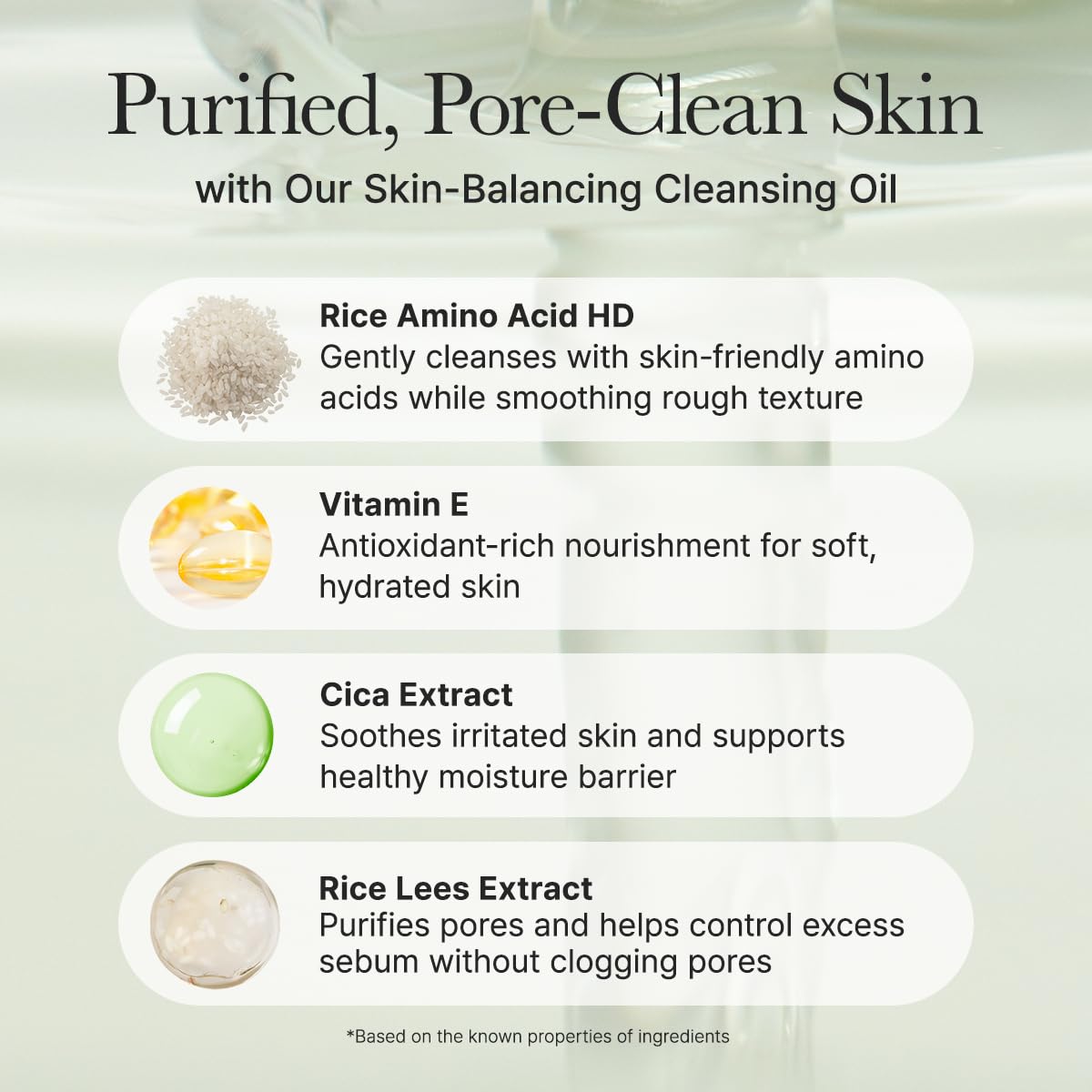 ARENCIA Pore Melt Mochi Makeup-Removing Cleansing Oil, Non-Comedogenic, Rice Amino Acids HD, Vitamin E, Cica, & Ceramide, 6.76 fl oz