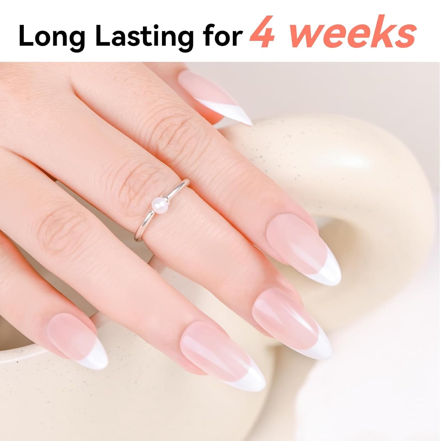 Natural Nude Rubber Base Gel Polish - Soak Off UV LED Foundation Gel for DIY Nail Art | 8ML Sun-Kissed Sands