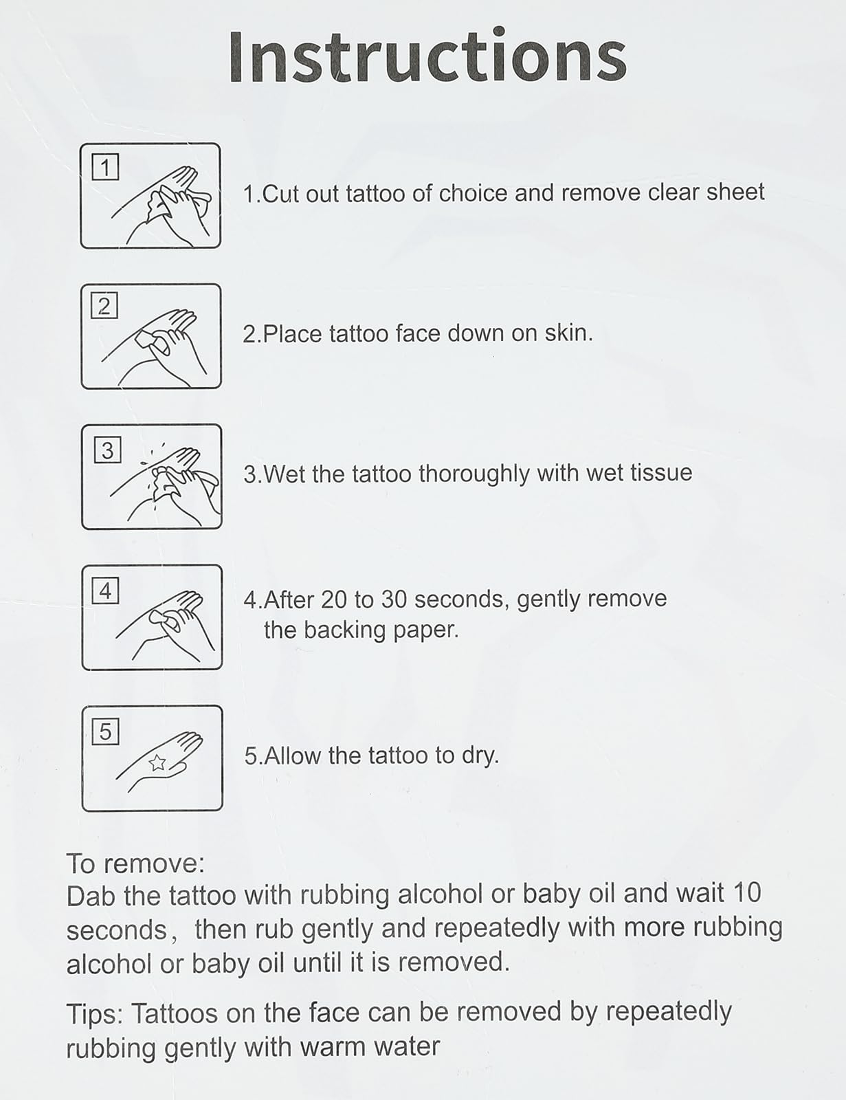 Purple Ombre Temporary Patterns Tattoo – Realistic Waterproof Body Art for Cosplay, Halloween, and Party Makeup (5 PCS)