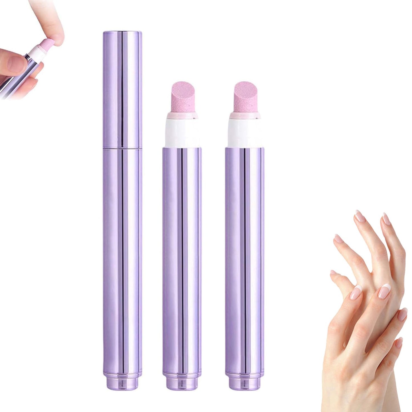 Nail Care Pen - 3-in-1 Cuticle Oil with Ceramic Tip for Hangnails & Dry Nails | Nourish & Strengthen (2 Pack)