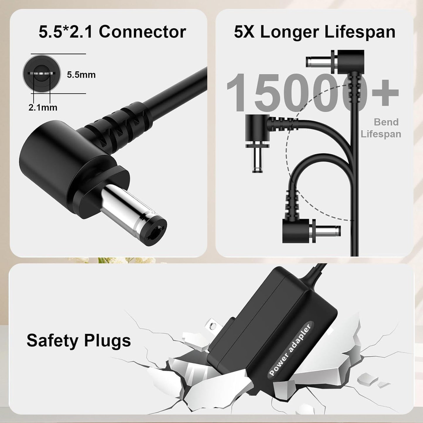 IBERLS 24.8V Charger Compatible with Shark Rocket Pro, IX141, IX140, IX140H, IZ362H, IZ363HT, IZ163H Cordless Vacuum, Replacement DK33-248080H-U Handheld Charging Cord Power Supply